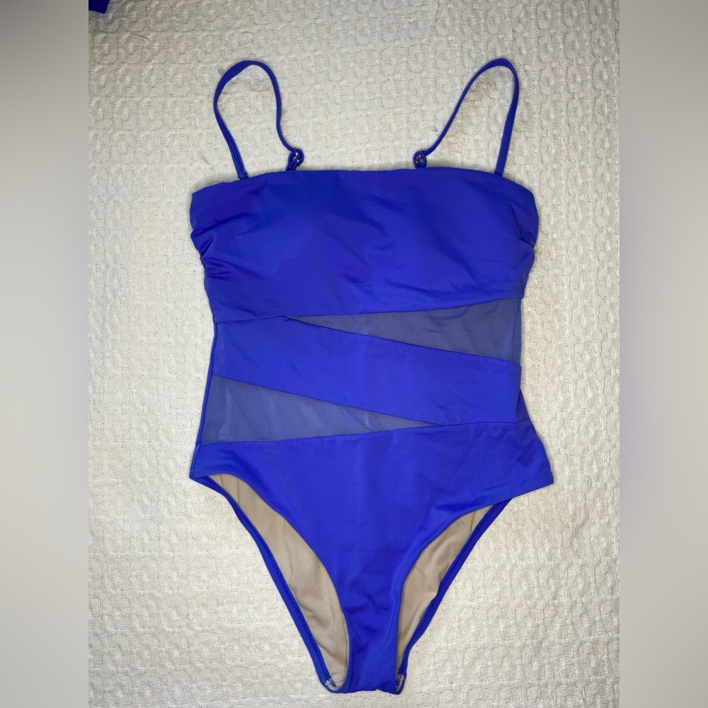 Blue One Piece Swimsuit